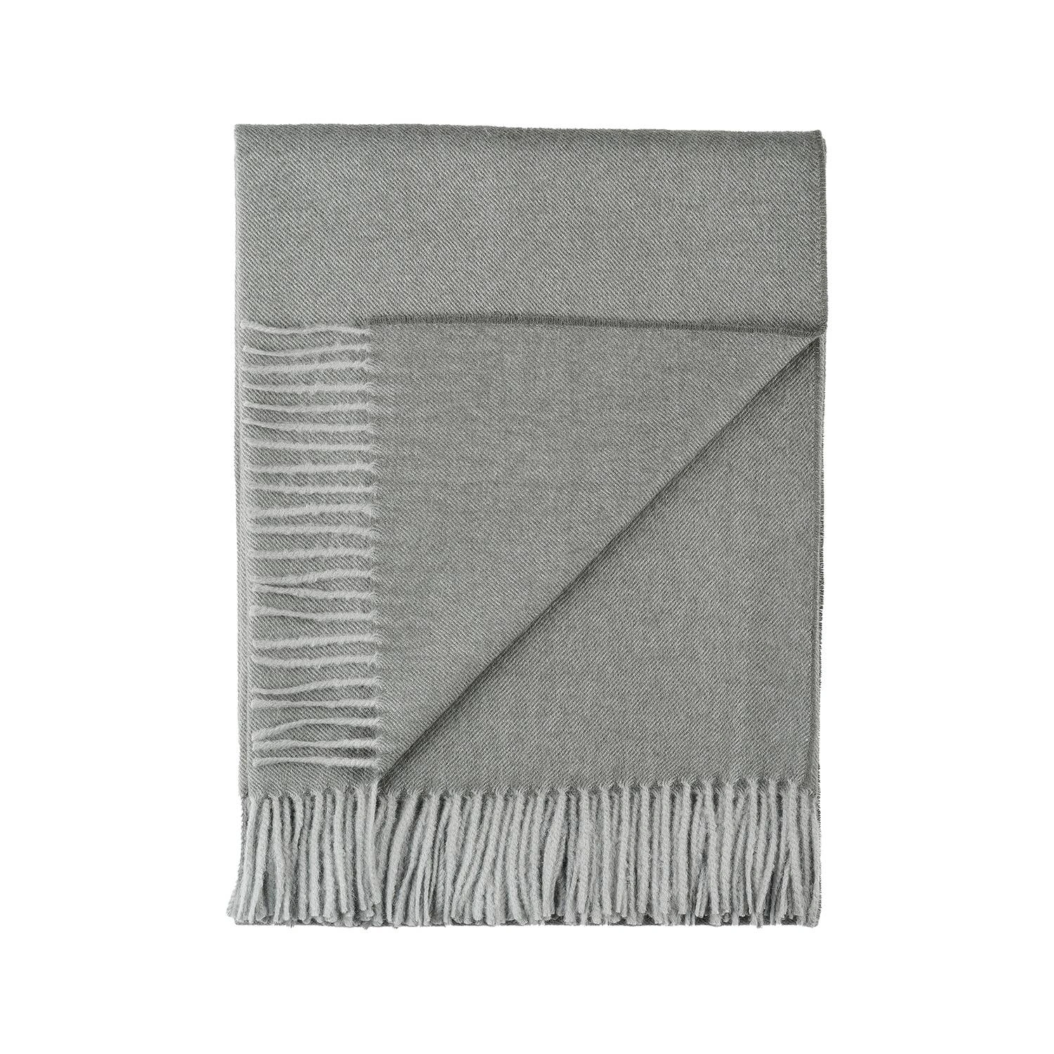 Cozy Baby Alpaca Throw Blanket in Rich Iron Ore Hue