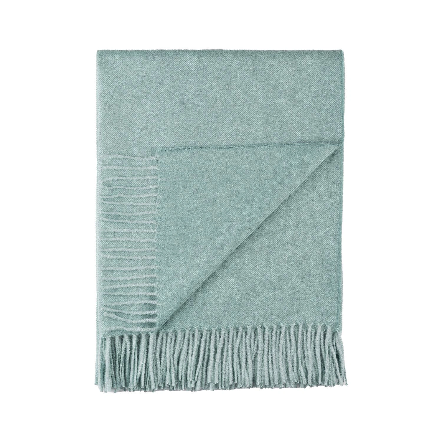Coastal Dream Alpaca Throw – Softest Sea Glass Comfort